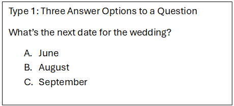 IELTS Multiple Choice Listening Question- Answering a Question Three Options